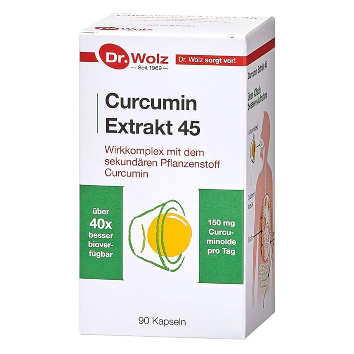 Curcumin Extrakt Dr. Wolz (Packshot)
