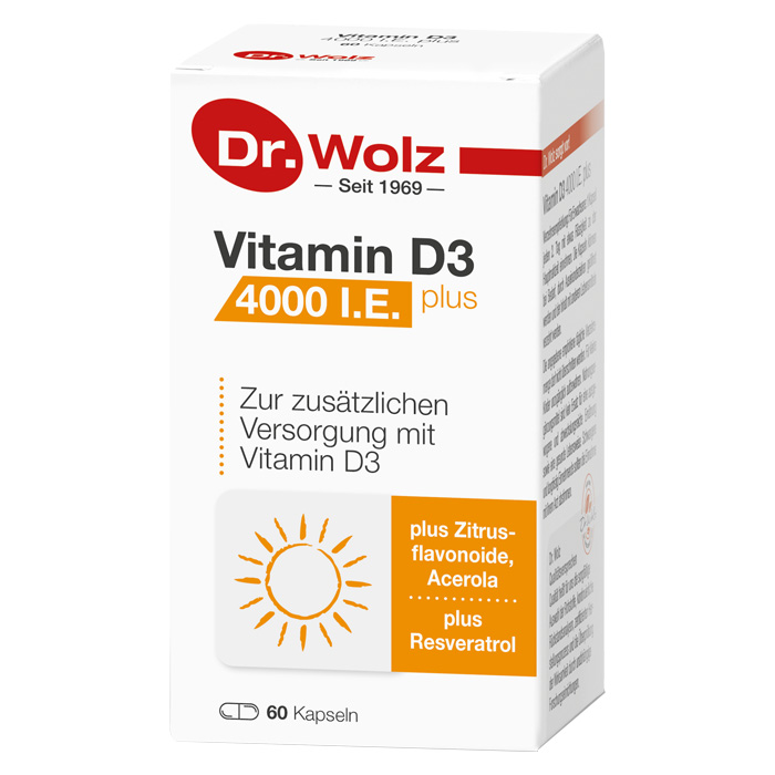 Vitamin D3 4000 Dr. Wolz (Packshot)